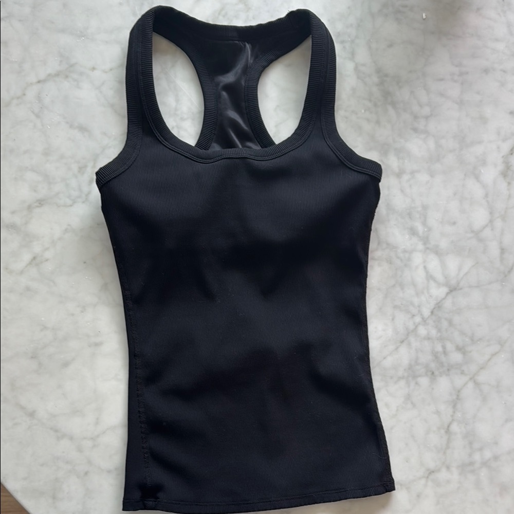 Black Racerback Tank Top